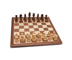 Wood Expressions Chess Set 15" - Walnut Board Staunton