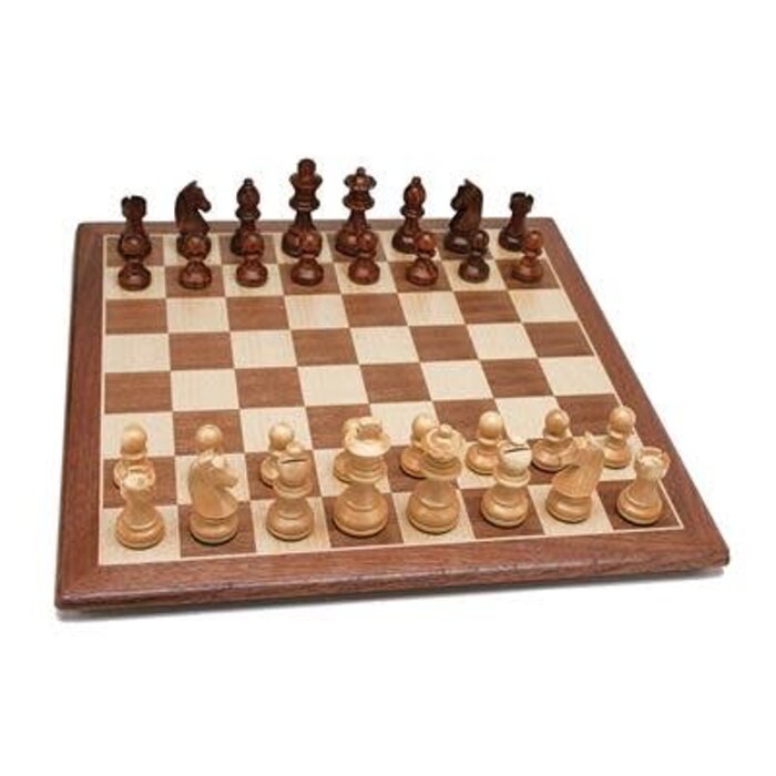 Wood Expressions Chess Set 15" - Walnut Board Staunton
