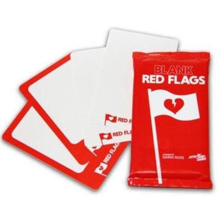 blank red flag card game