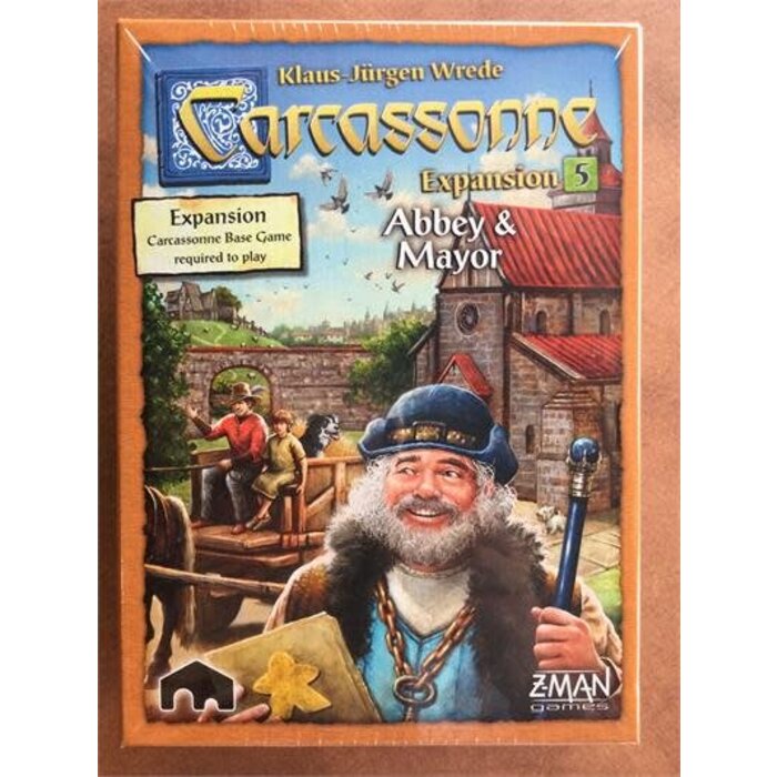 Z-Man Games Carcassonne Second Edition Expansion 5: Abbey & Mayor