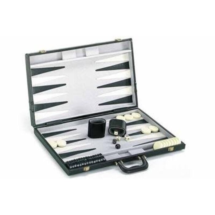 CHH Backgammon Set 21" Deluxe with Black Exterior