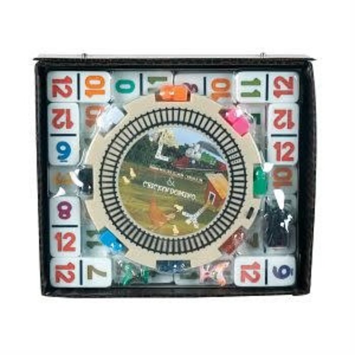 CHH Mexican Train & Chicken Dominoes Double 12 Numbered Game Set