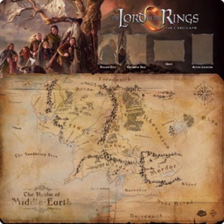 Lord of the Rings LCG: Playmat - The Fellowship 1-4 Player Mat