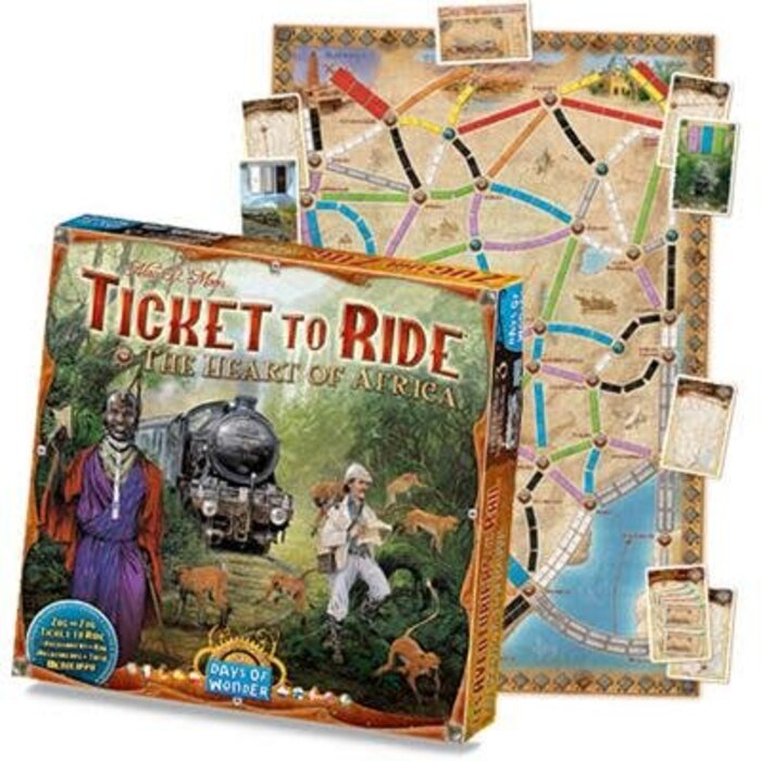 Days of Wonder Ticket to Ride: Map Collection 3 - The Heart of Africa
