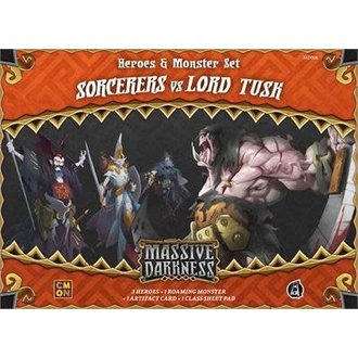 Cool Mini or Not Massive Darkness: Heroes & Monsters Set - Sorcerers vs. Lord Tusk Cool Mini or Not Massive Darkness: Heroes & Monsters Set - Sorcerers vs. Lord Tusk