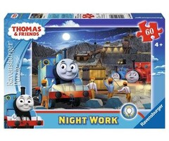 Ravensburger 60 pcs - Night Work Thomas & Friends (Glow in the Dark)
