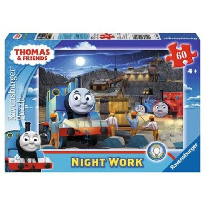 Ravensburger 60 pcs - Night Work Thomas & Friends (Glow in the Dark)