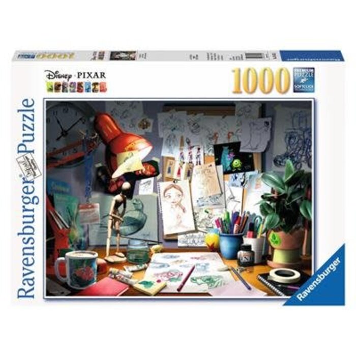 Ravensburger 1000 pcs - Pixar: The Artist's Desk