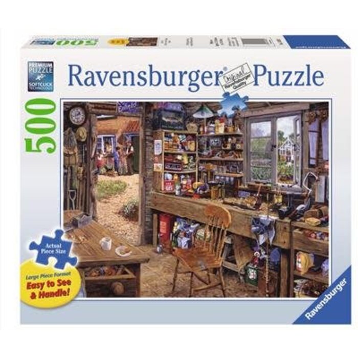 Ravensburger 500 pcs - Dad's Shed (Large Piece Format)