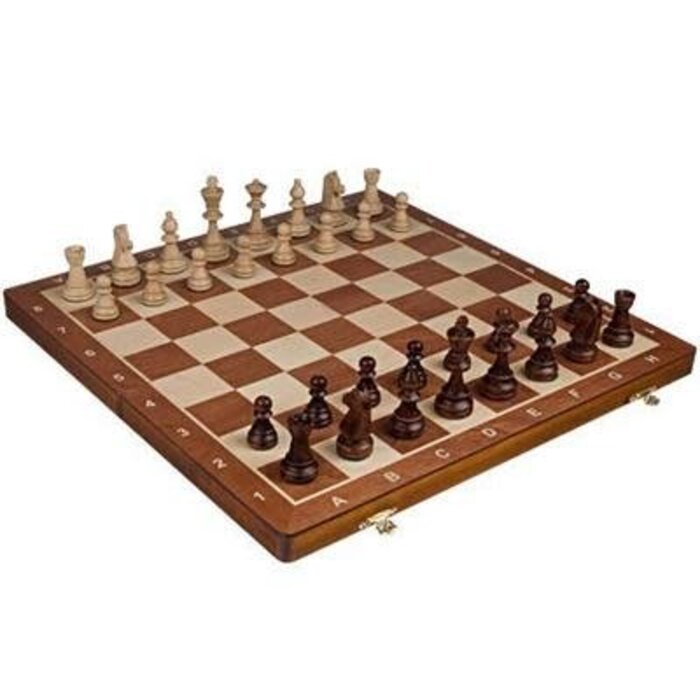 Negiel Chess Set 16" - Wooden Folding (Tournament No. 4)