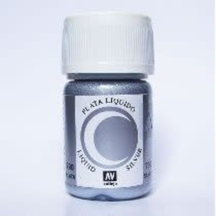 Vallejo Vallejo Alcohol Based Paint Liquid Silver 17mL