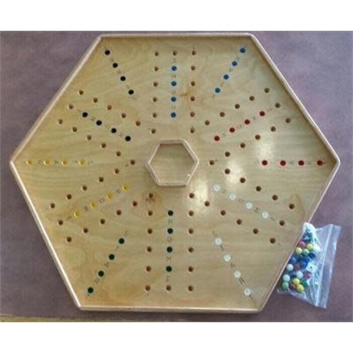 Don Henry Wooden Wahoo Game: 6 Player (Large/71 cm) A.K.A. " The Marble Game" or Aggravation