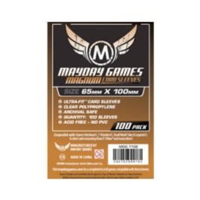Mayday Games Sleeves - 65x100mm Mayday - 100/pk (7 Wonders)