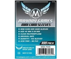 Mayday Games Sleeves - 45x68mm Mayday - 100/pk (Mini European)