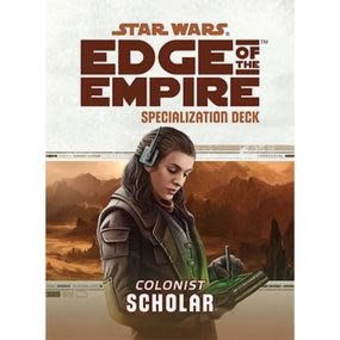 Fantasy Flight Games Star Wars RPG Edge of the Empire Colonist Scholar Specialization Deck