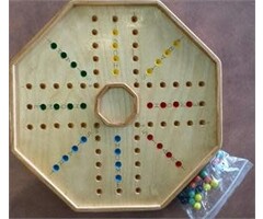 Don Henry Wooden Wahoo Game: 4 Player (Regular/42 cm) A.K.A. " The Marble Game" or Aggravation
