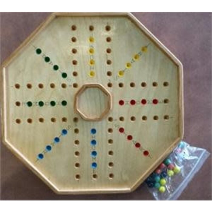 Don Henry Wooden Wahoo Game: 4 Player (Regular/42 cm) A.K.A. " The Marble Game" or Aggravation