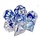 7-Piece RPG Dice Set Nebula Dark Blue w/ White