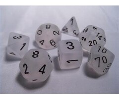 Chessex 7-Piece RPG Dice Set: Frosted (Assorted Colours)