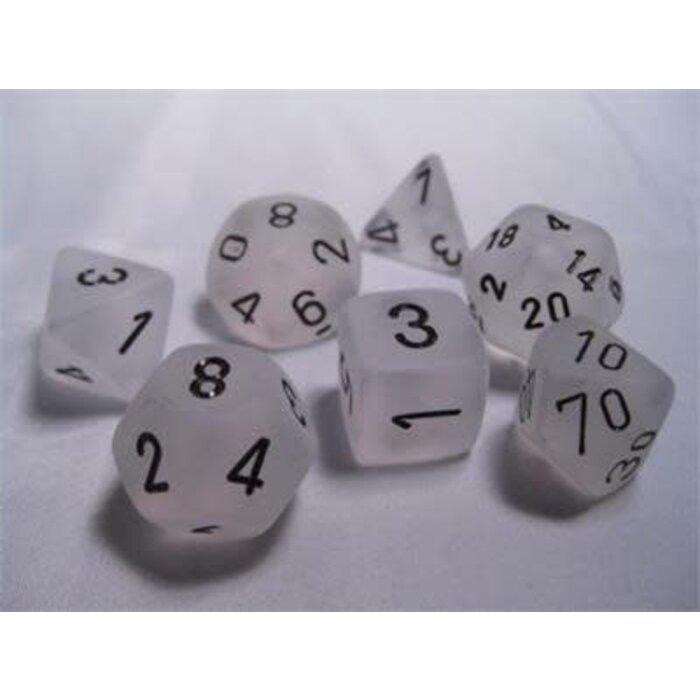 Chessex 7-Piece RPG Dice Set: Frosted (Assorted Colours)