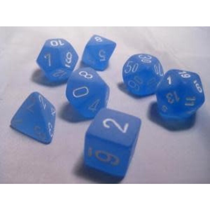 Chessex 7-Piece RPG Dice Set: Frosted (Assorted Colours)