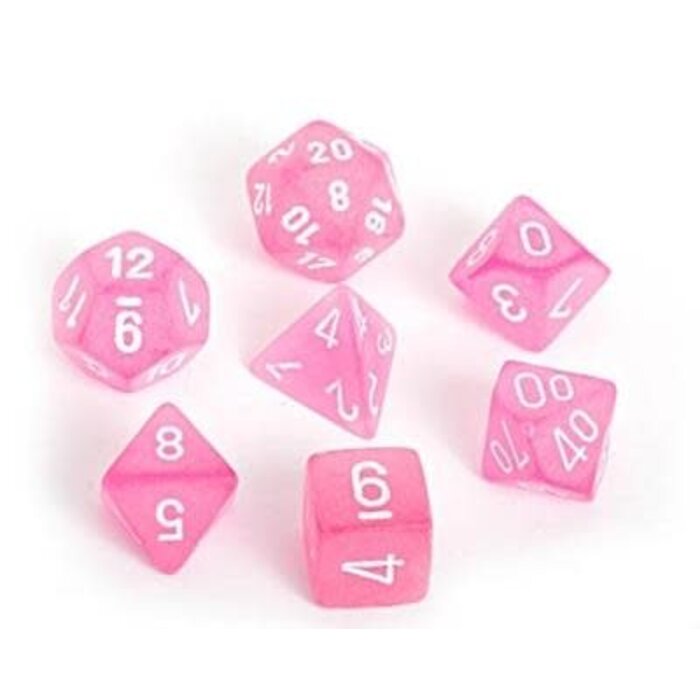 Chessex 7-Piece RPG Dice Set: Frosted (Assorted Colours)