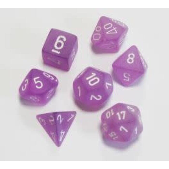 Chessex 7-Piece RPG Dice Set: Frosted (Assorted Colours)
