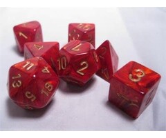 Chessex 7-Piece RPG Dice Set: Scarab (Assorted Colours)