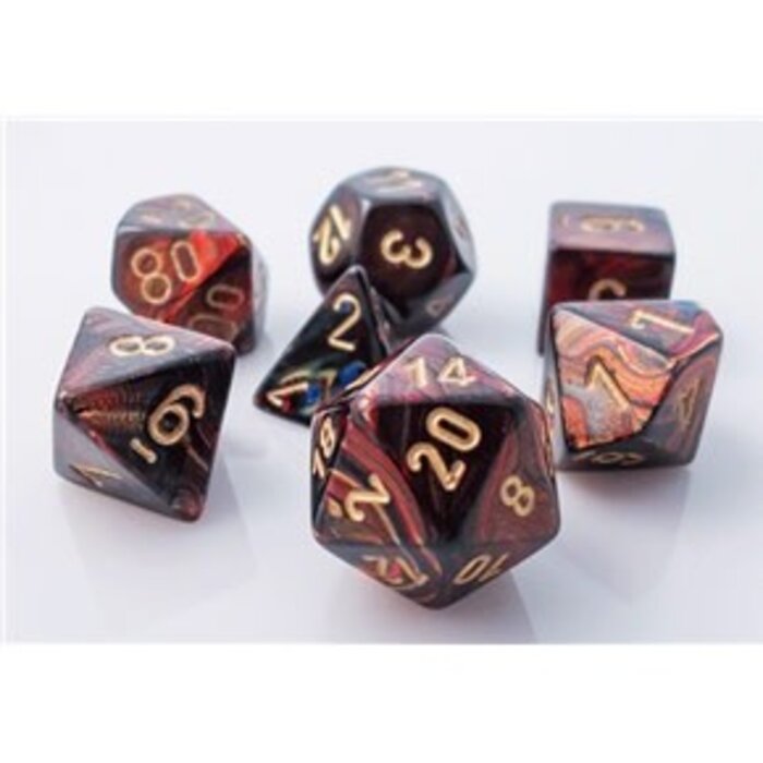 Chessex 7-Piece RPG Dice Set: Scarab (Assorted Colours)