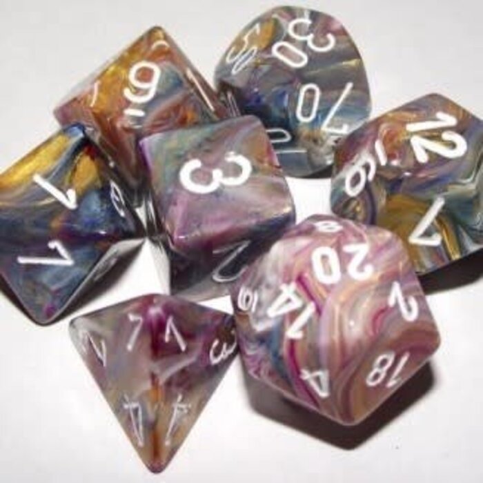 Chessex 7-Piece RPG Dice Set: Festive (Assorted Colours)