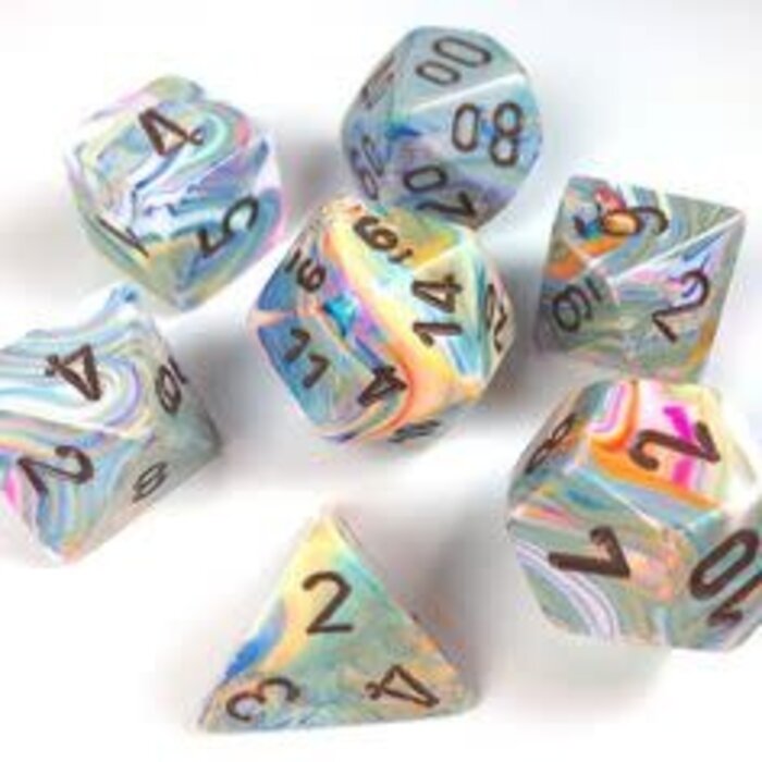 Chessex 7-Piece RPG Dice Set: Festive (Assorted Colours)