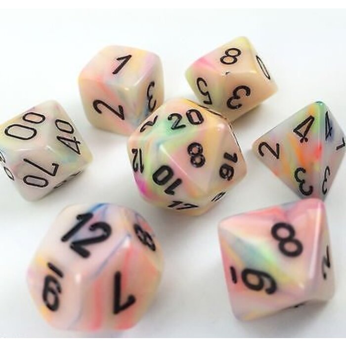 Chessex 7-Piece RPG Dice Set: Festive (Assorted Colours)
