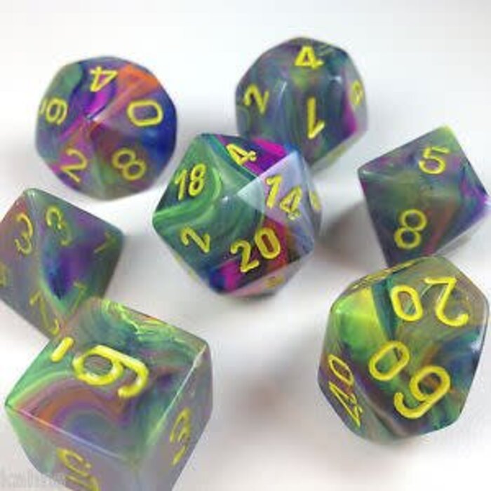 Chessex 7-Piece RPG Dice Set: Festive (Assorted Colours)