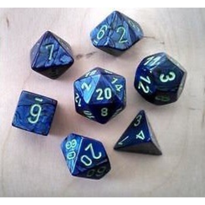 Chessex 7-Piece RPG Dice Set: Lustrous (Assorted Colours)