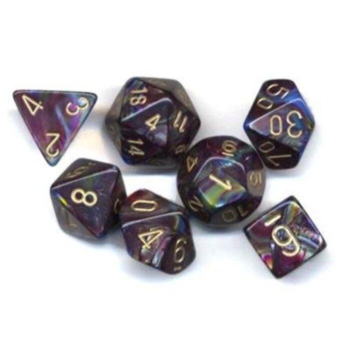 Chessex 7-Piece RPG Dice Set: Lustrous (Assorted Colours)