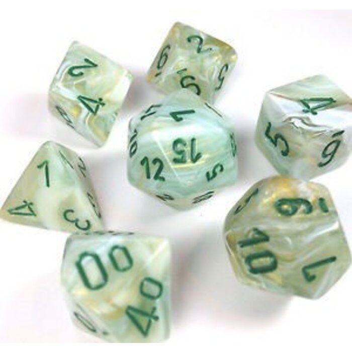 Chessex 7-Piece RPG Dice Set: Marble (Assorted Colours)