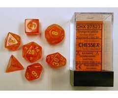 Chessex 7-Piece RPG Dice Set: Ghostly Glow (Assorted Colours)