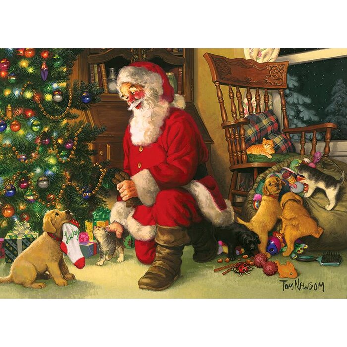 Cobble Hill Puzzles 350 pcs - Santa's Lucky Stocking (Family Puzzle)
