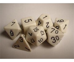 Chessex 7-Piece RPG Dice Set: Opaque (Assorted Colours)