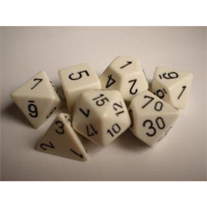 Chessex 7-Piece RPG Dice Set: Opaque (Assorted Colours)
