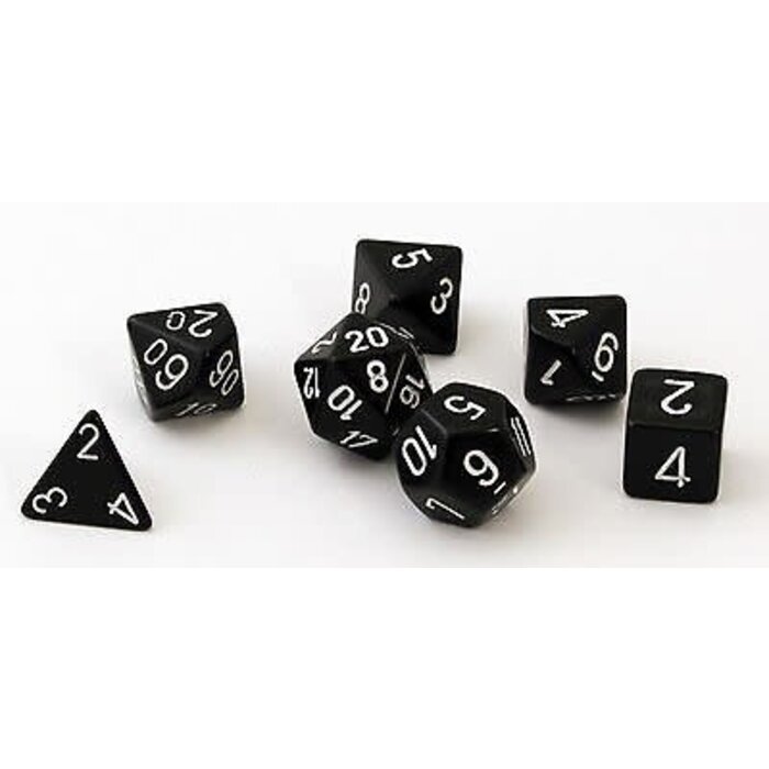 Chessex 7-Piece RPG Dice Set: Opaque (Assorted Colours)