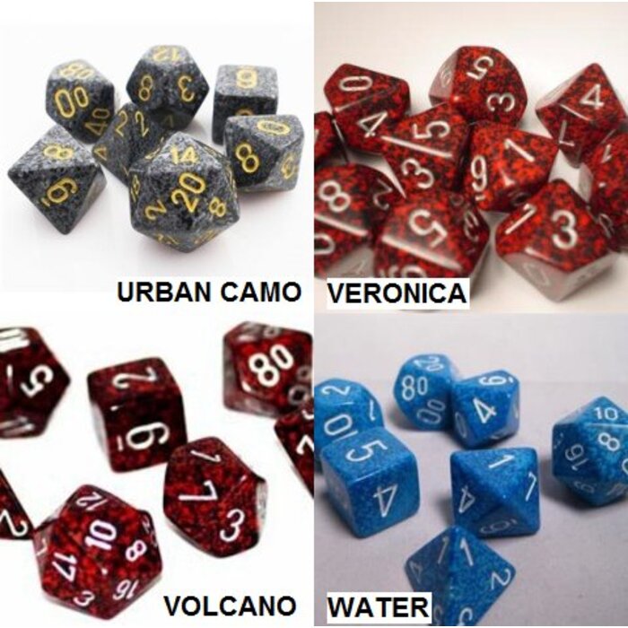 Chessex 7-Piece RPG Set: Speckled (Assorted Colours)