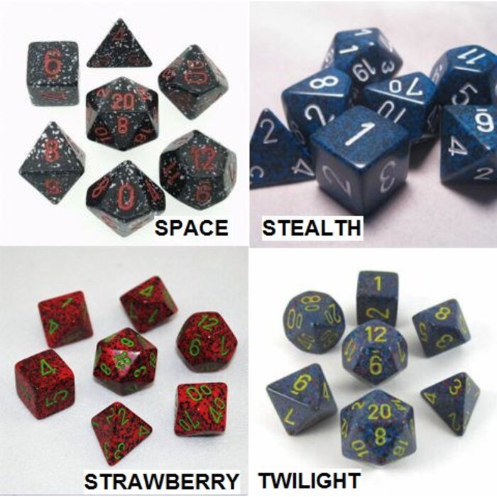 Chessex 7-Piece RPG Set: Speckled (Assorted Colours)