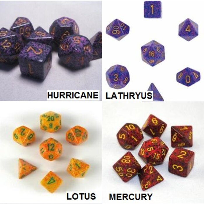 Chessex 7-Piece RPG Set: Speckled (Assorted Colours)
