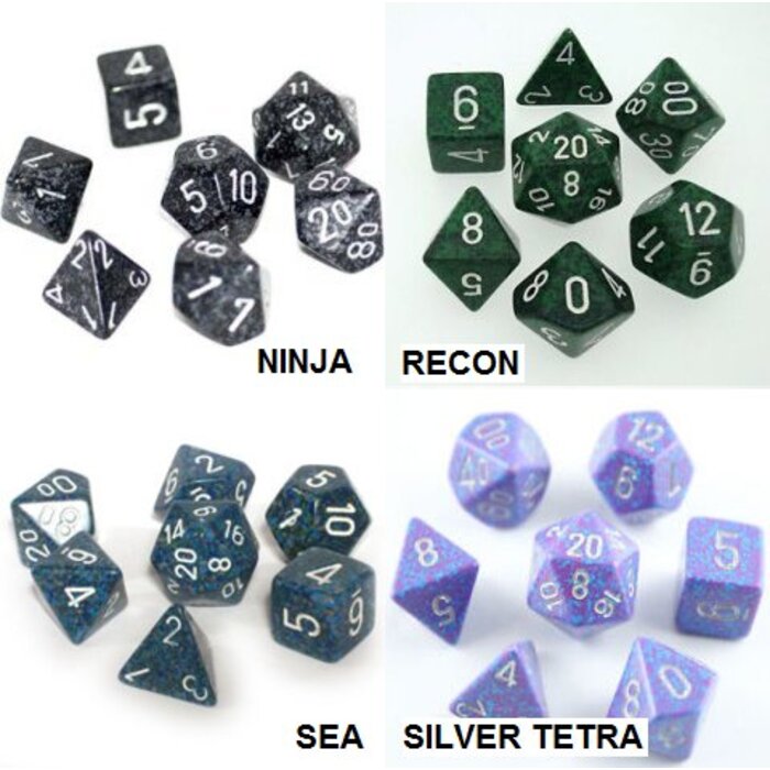 Chessex 7-Piece RPG Set: Speckled (Assorted Colours)