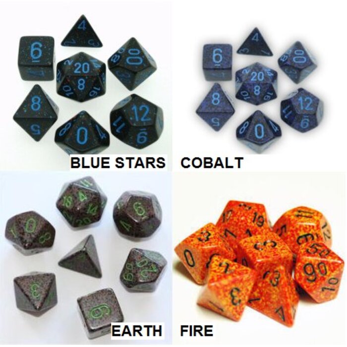 Chessex 7-Piece RPG Set: Speckled (Assorted Colours)