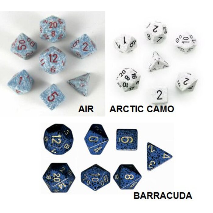 Chessex 7-Piece RPG Set: Speckled (Assorted Colours)