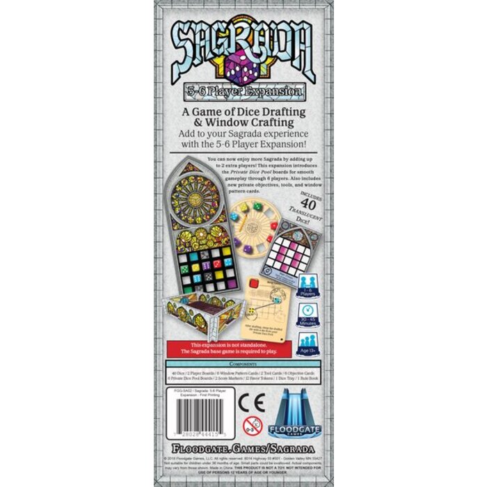 Floodgate Games Sagrada: 5 - 6 Player Expansion