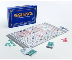 JAX Games Sequence Deluxe Edition (Roll-Up Board) (A.K.A. One Eyed Jacks or Double Series)