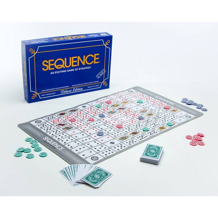 JAX Games Sequence Deluxe Edition (Roll-Up Board) (A.K.A. One Eyed Jacks or Double Series)